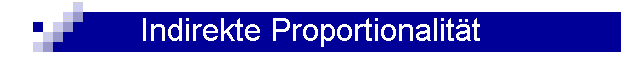 Indirekte Proportionalitt