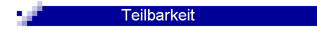 Teilbarkeit
